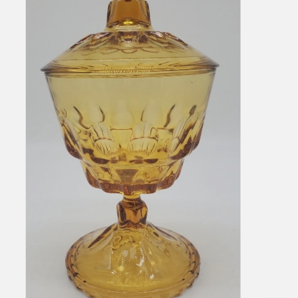 Vintage Amber Glassware Set - Picture 4 of 8